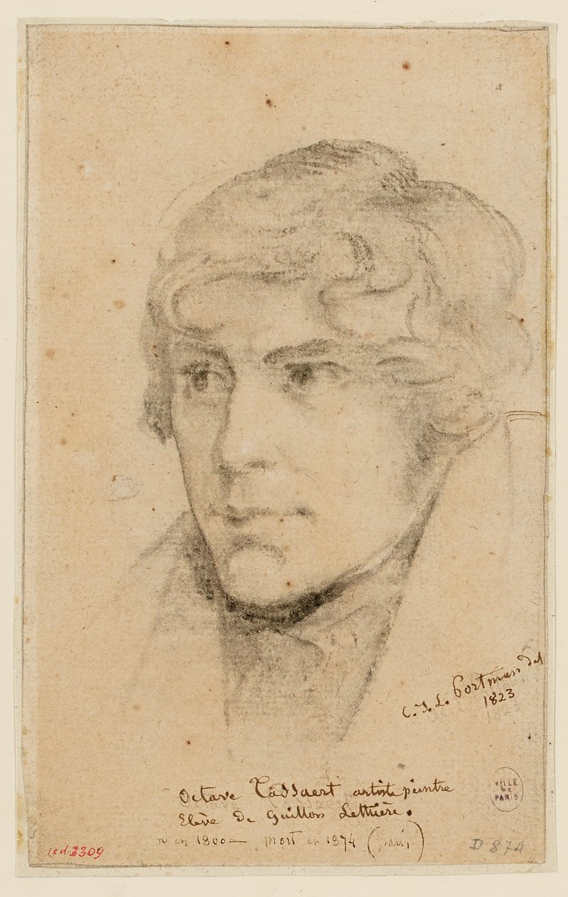 Octave Tassaert portréja alkotó: Christiaan Julius Lodewijk Portman