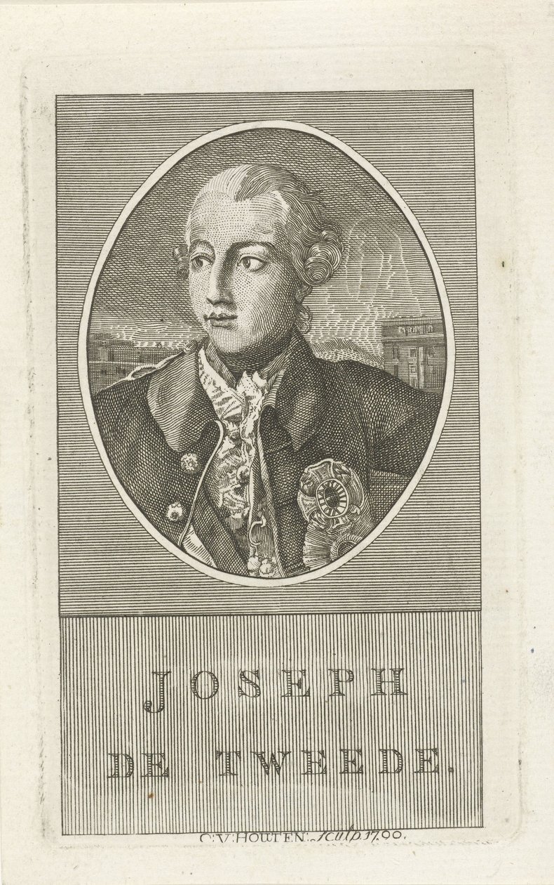 József német császár portréja alkotó: Christiaan van Houten