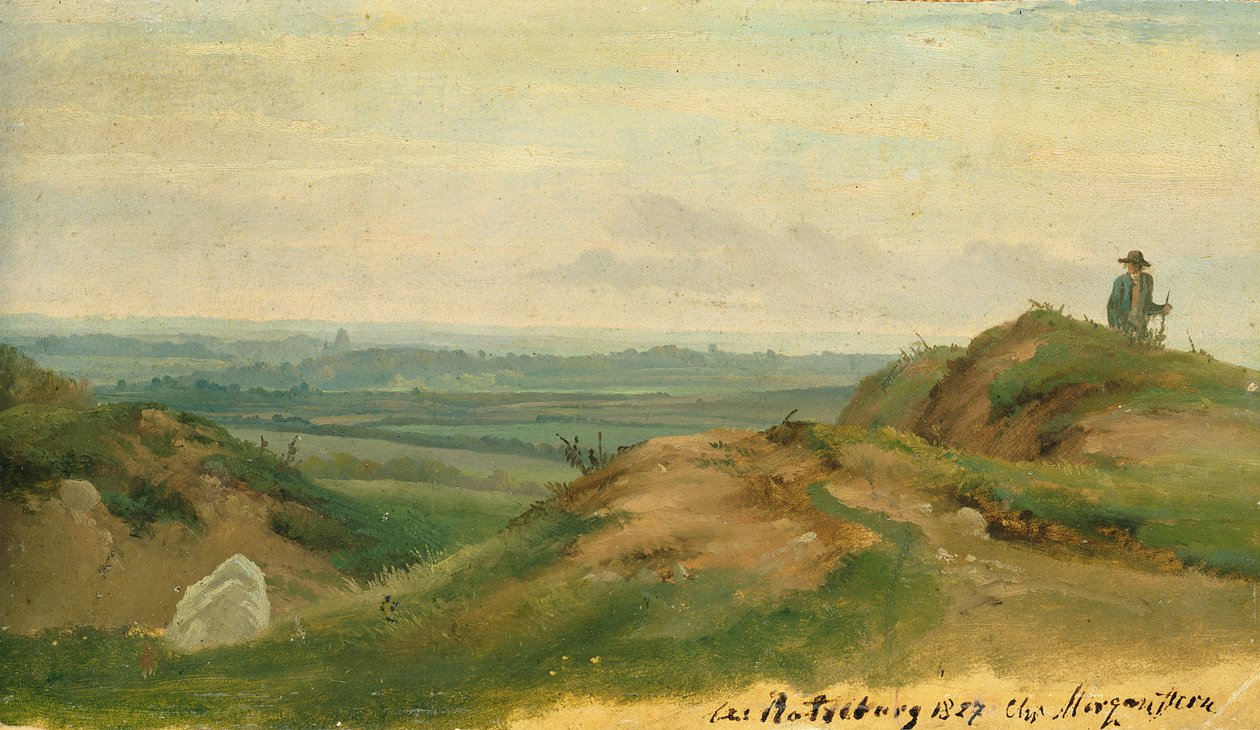 Ratzeburgban, 1827 (olaj, papír, kártya) alkotó: Christian Ernst Bernhard Morgenstern