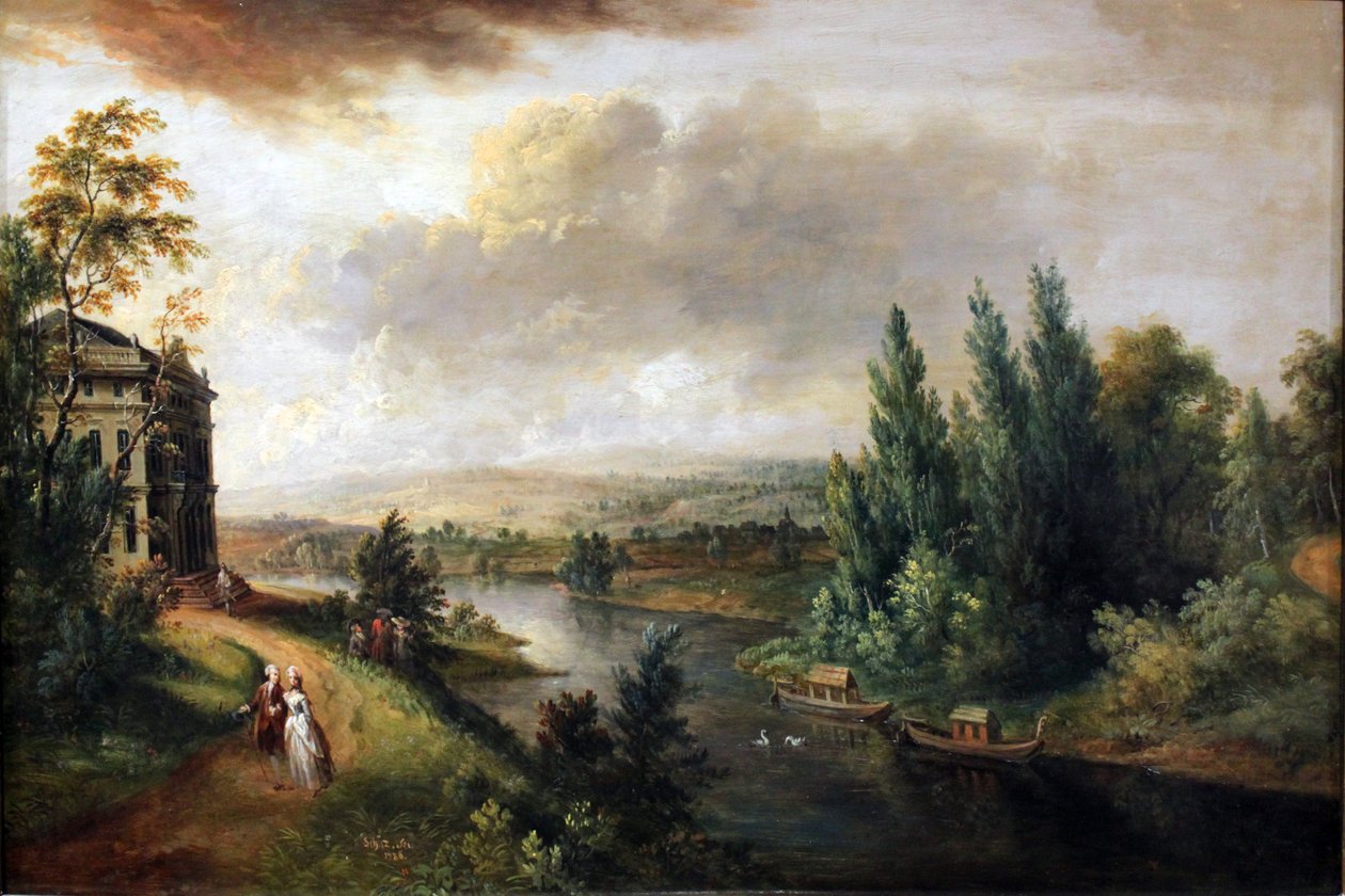 Schönbusch kastély Aschaffenburg közelében alkotó: Christian Georg Schutz