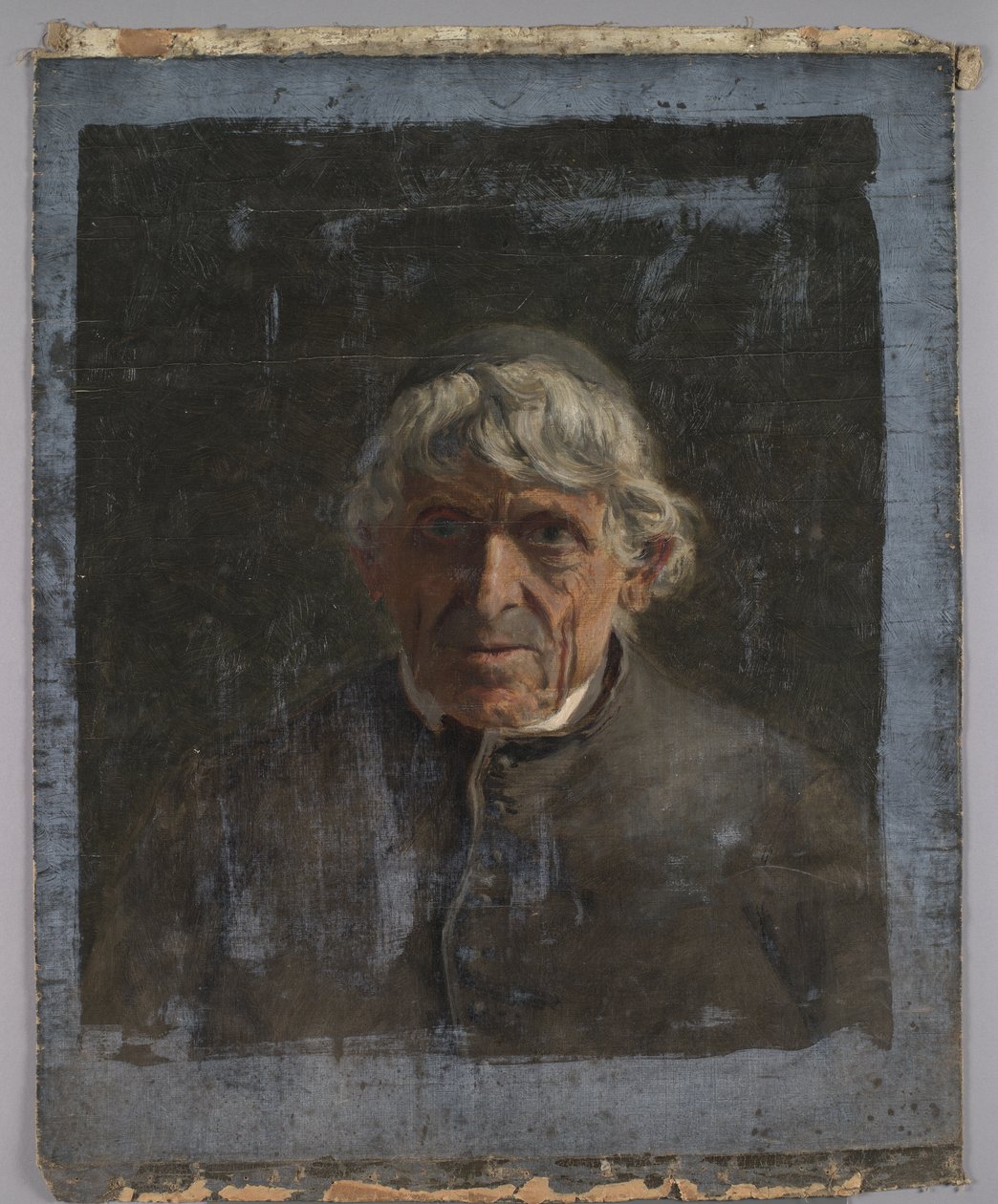 Egy idős pap portréja, 1884 körül alkotó: Christian Jorgensen