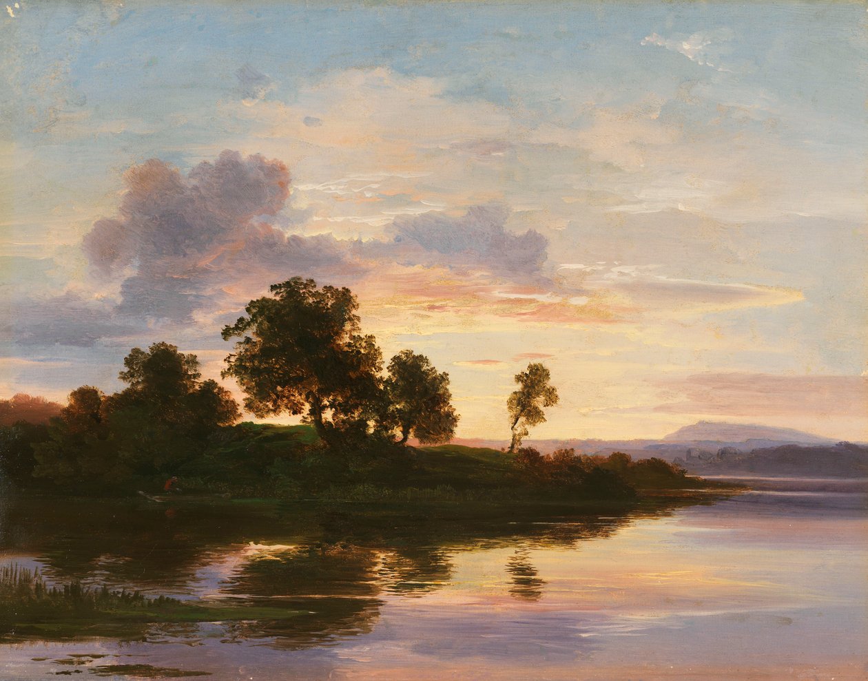 Esti hangulat a Starnberg -tavon alkotó: Christian Ernst Bernhard Morgenstern