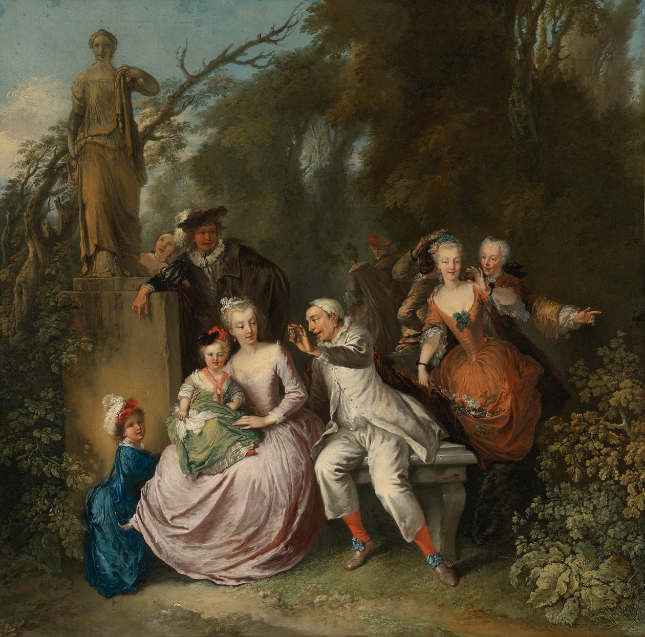 Vicces előadás egy parkban alkotó: Christian Wilhelm Ernst Dietrich