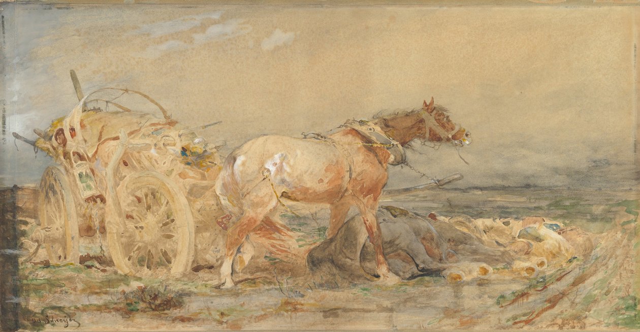 Felhagyott: Duna mocsarai, 1887 előtt. alkotó: Christian Adolf Schreyer