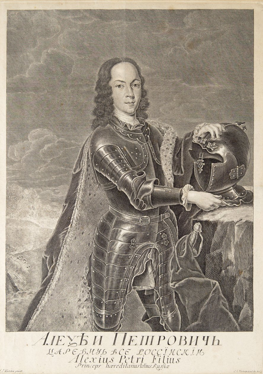 Alekszej Petrovics oroszországi Carevics portréja 1690-1718, c. 1740 alkotó: Christian Albrecht Wortmann