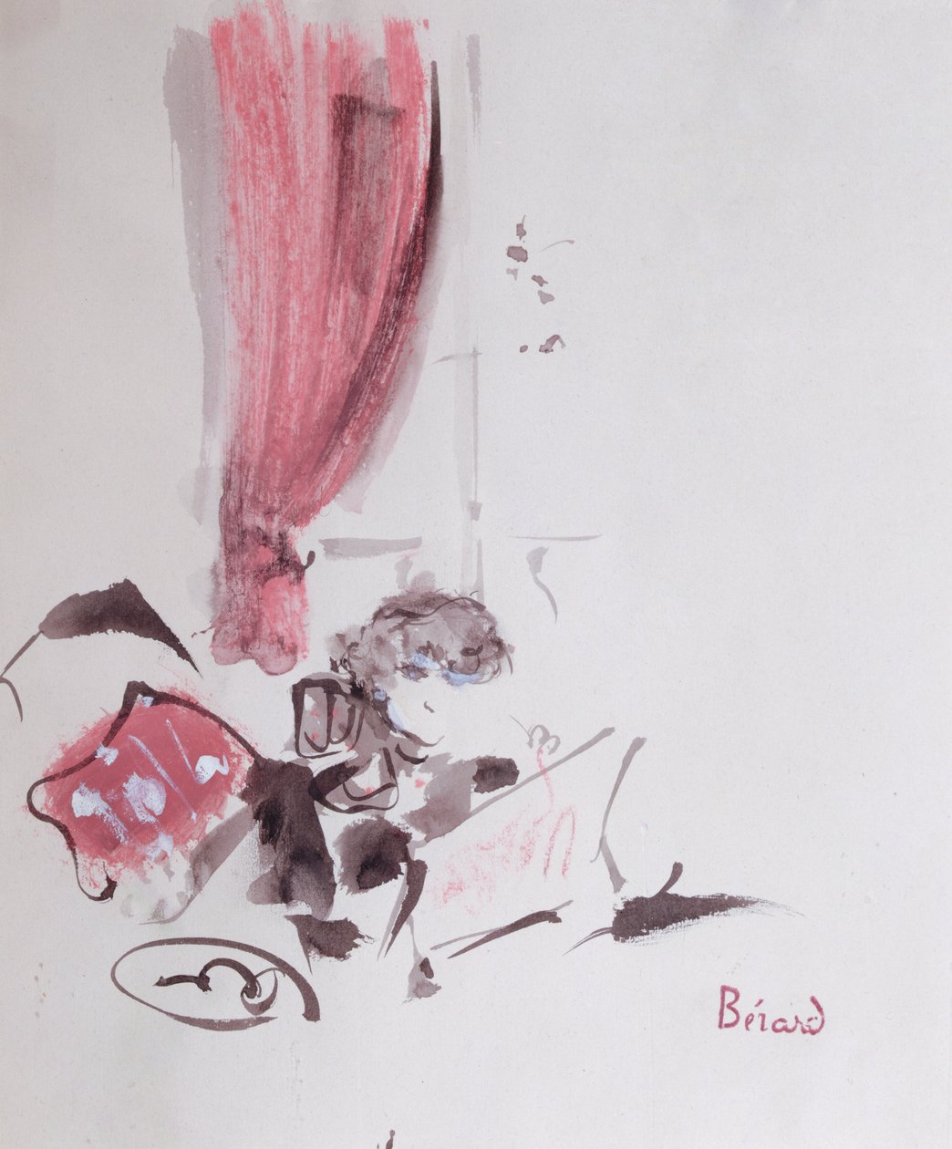 Colette (1873-1954) (guache papíron) alkotó: Christian Bérard