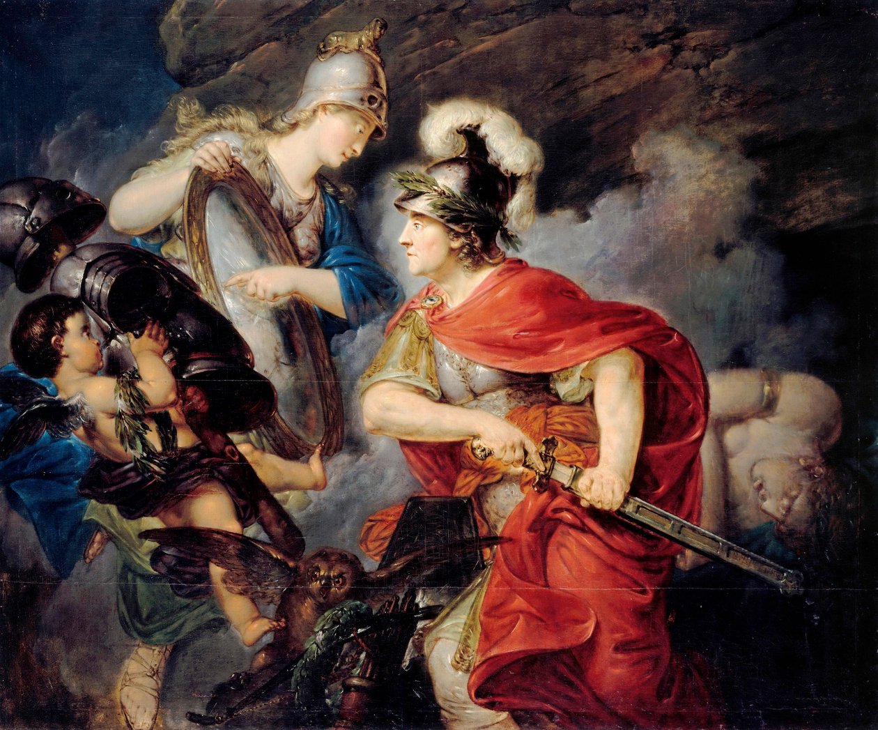 II. Frigyes porosz allegóriája, aki Nagy néven (1712-1786) Persee-ben (a hétéves háború kezdete) alkotó: Christian Bernhard Rode