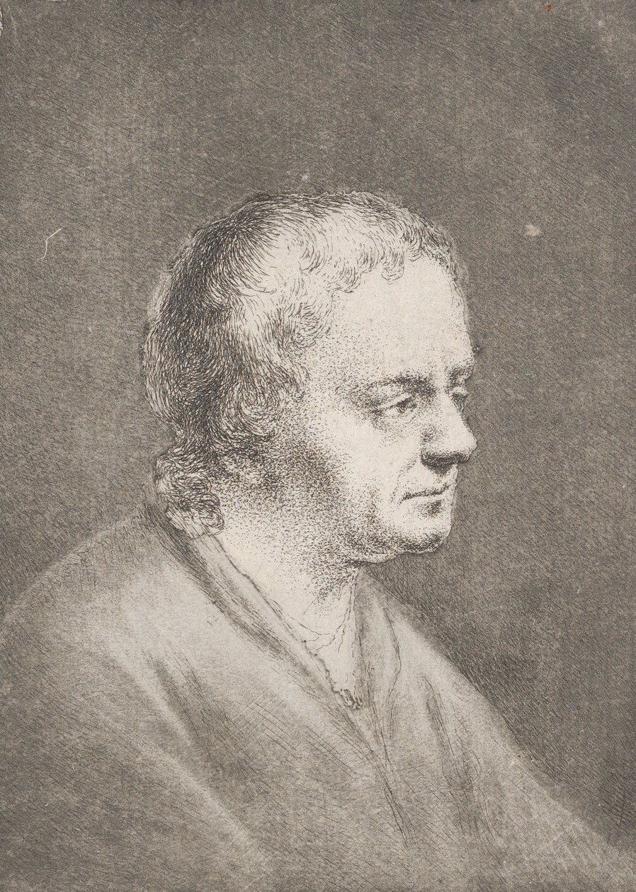 Christian Bernhard Rode, a művész apja portréja, kb. 1756. alkotó: Christian Bernhard Rode