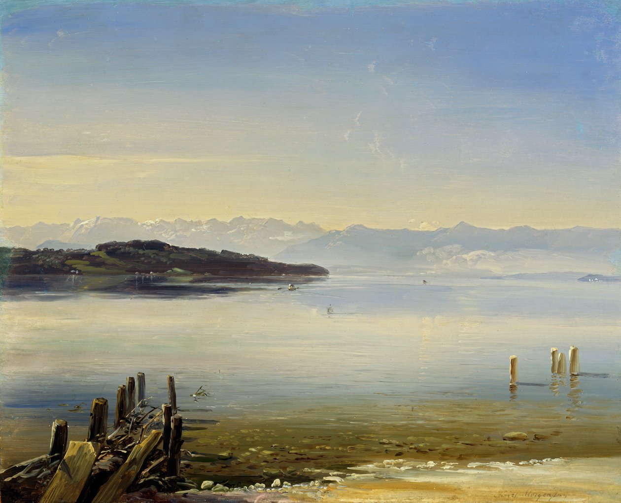 Starnberg-tó alkotó: Christian Ernst Bernhard Morgenstern