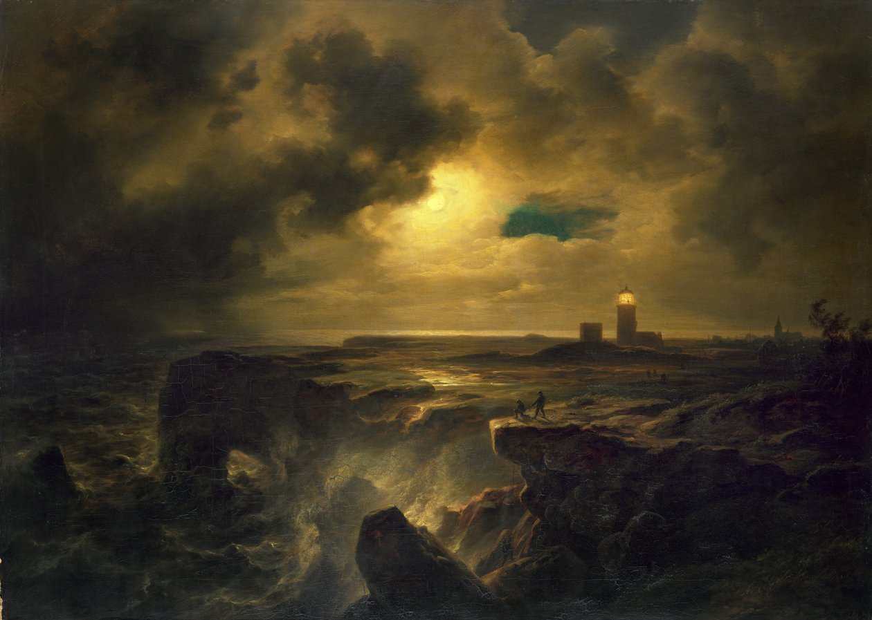 Helgoland a holdfényben alkotó: Christian Ernst Bernhard Morgenstern