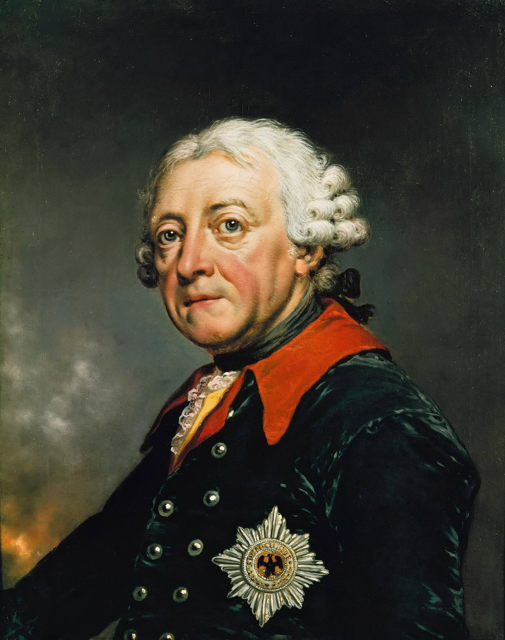 II. Porosz Frigyes (1712-1786) portréja, Lisiewski, Christian Friedrich Reinhold (1725-1794). Olajfestmény alkotó: Christian Friedrich Reinhold Lisiewski