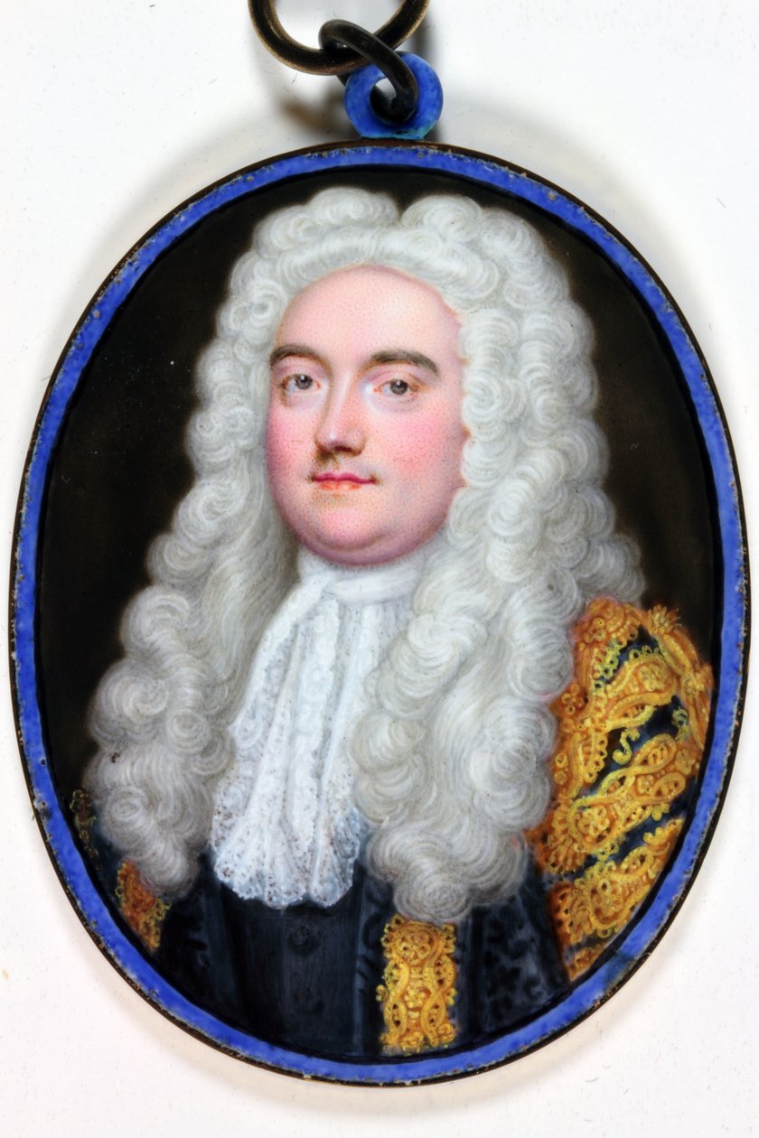 John Verney Master Of The Rolls, 1739 (zománc) alkotó: Christian Friedrich Zincke