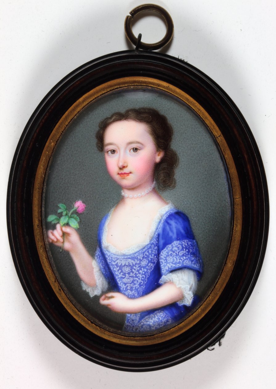 Lady Elizabeth Cavendish Bentinck, később Marchioness of Bath (zománc) alkotó: Christian Friedrich Zincke