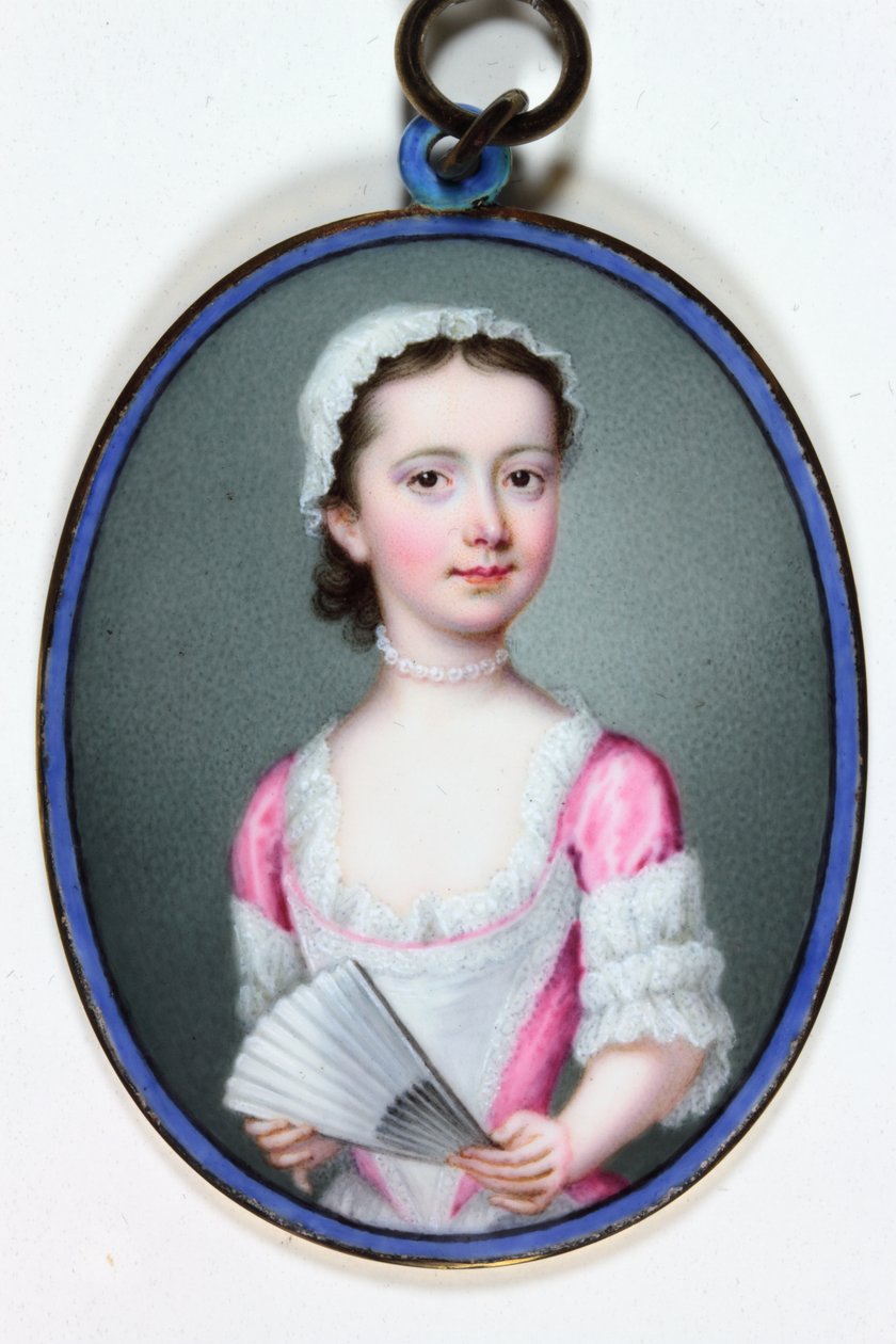 Lady Henrietta Cavendish Bentinck, később Stamford grófnője, 1741 (zománc) alkotó: Christian Friedrich Zincke