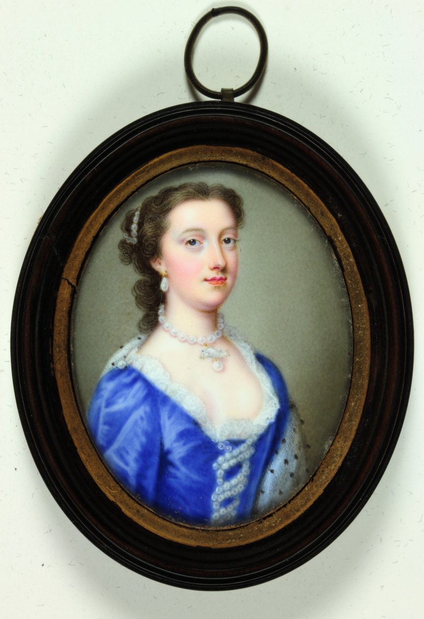 Lady Margaret Cavendish Holles Harley (zománc) alkotó: Christian Friedrich Zincke