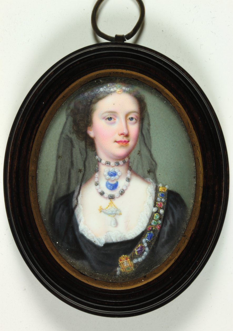 Lady Margaret Cavendish Holles Harley (zománc) alkotó: Christian Friedrich Zincke