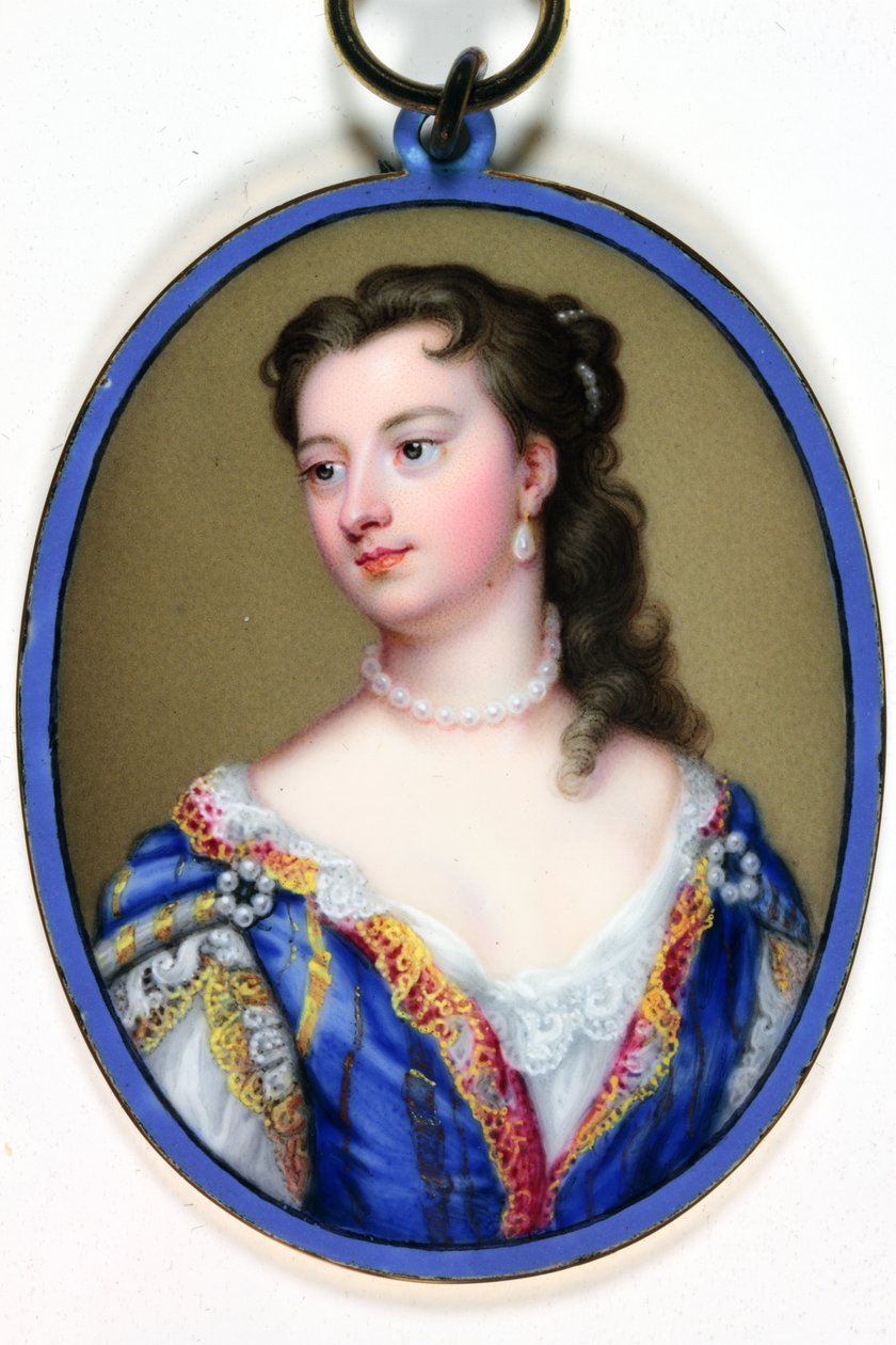 Lady Mary Wortley Montagu (zománc) alkotó: Christian Friedrich Zincke
