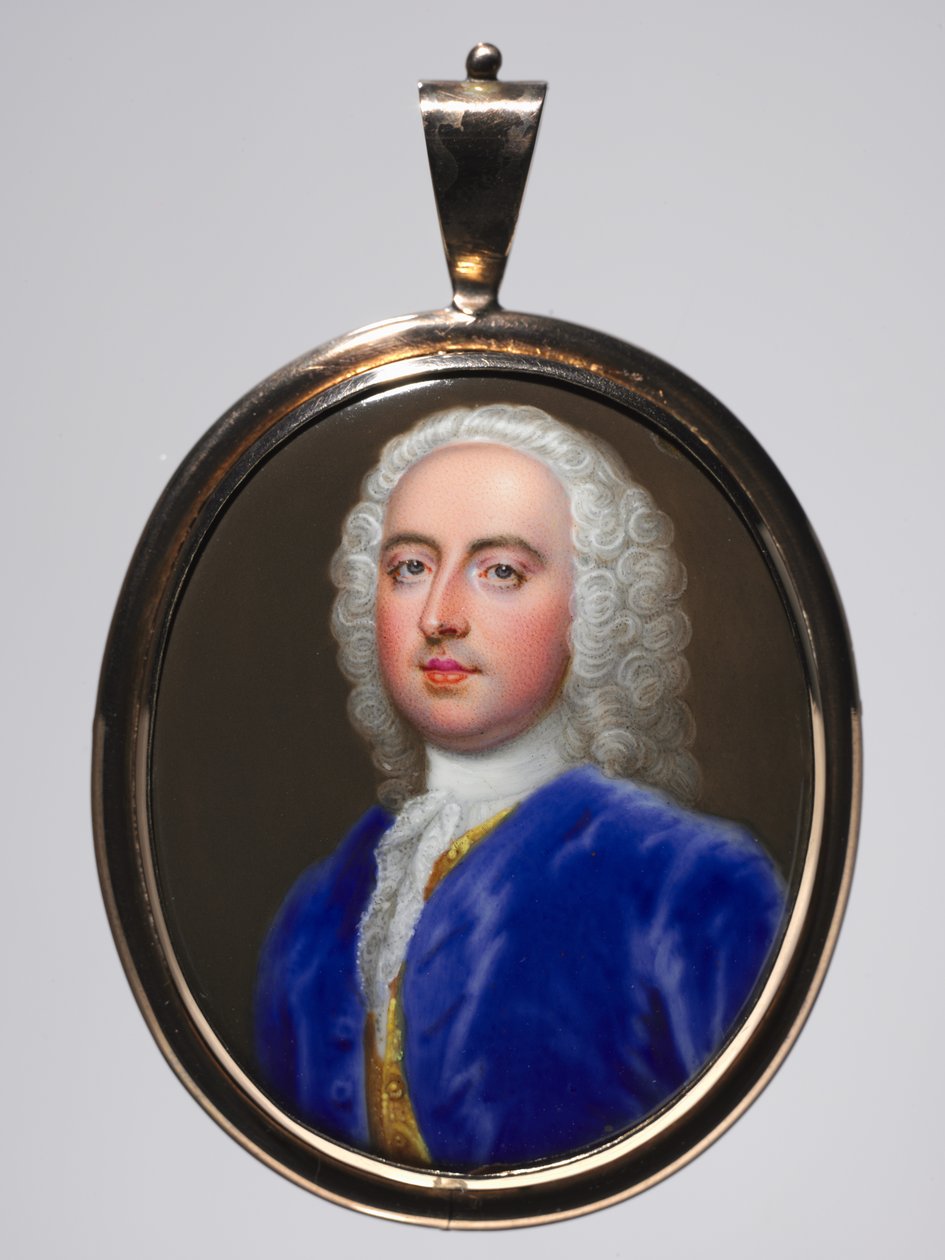 Férfi portréja, c. 1735. alkotó: Christian Friedrich Zincke