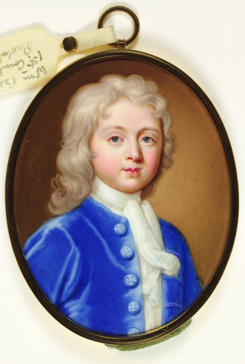 A Hon William Bentinck, később Bentinck gróf (zománc) alkotó: Christian Friedrich Zincke