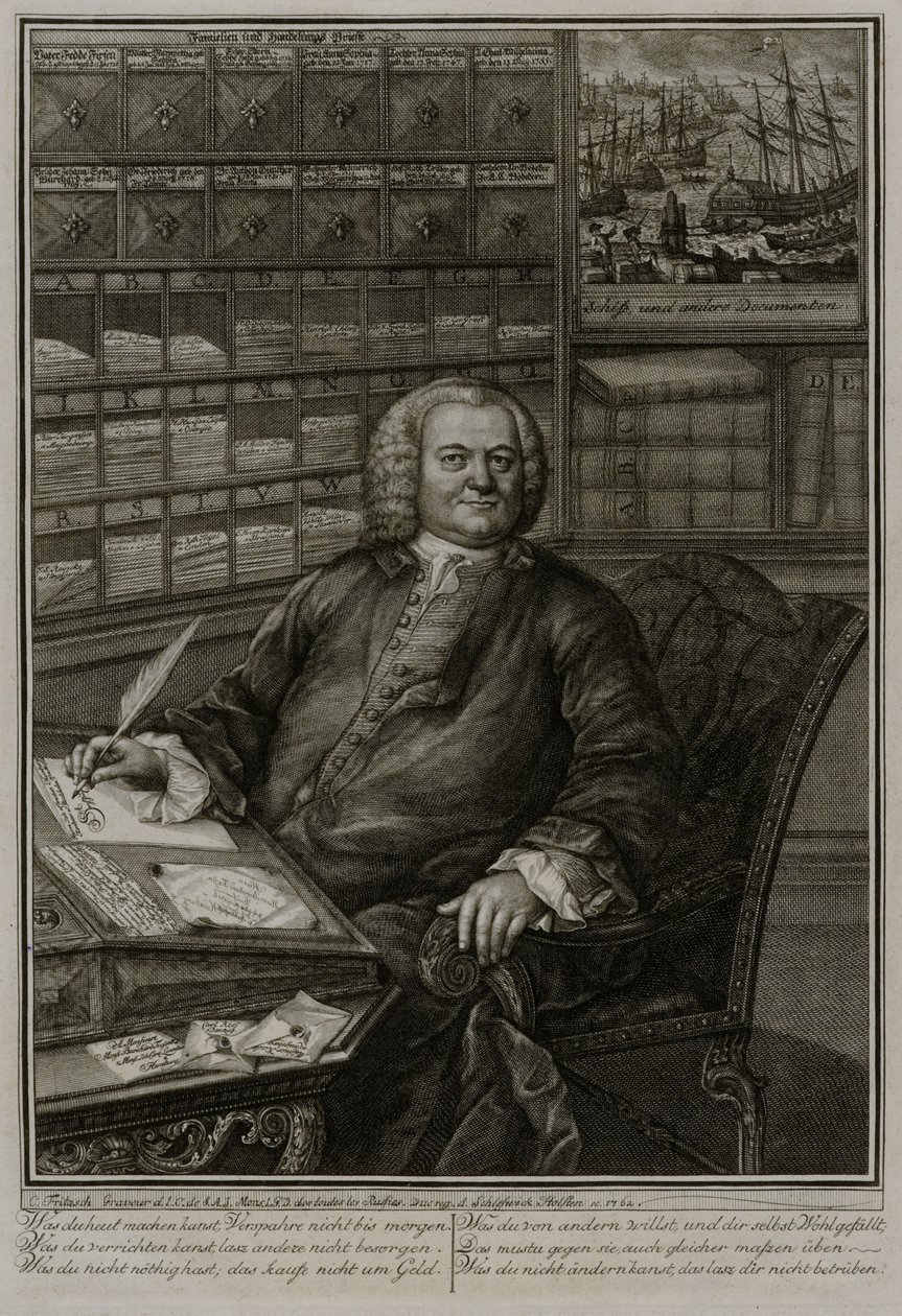 Burchard Fixen portréja alkotó: Christian Fritzsch