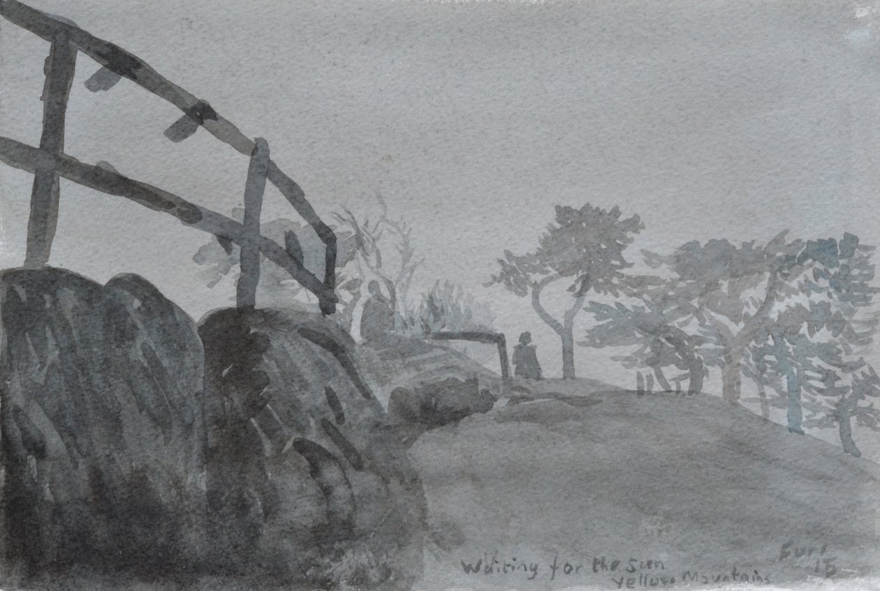 A Long Climb, 2015 (akvarell, papír) alkotó: Christian Furr
