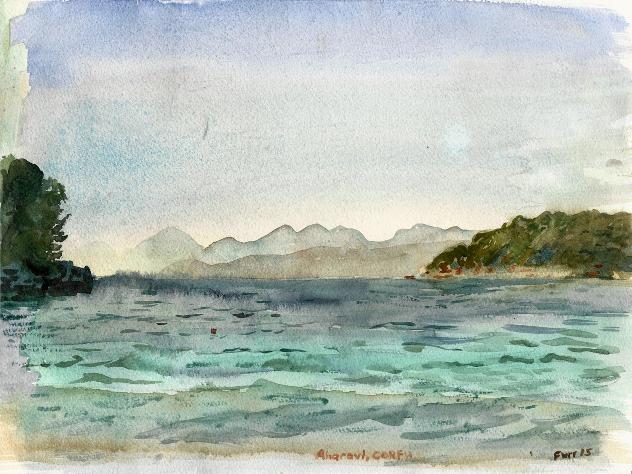 Aharavi Beach (akvarell) alkotó: Christian Furr