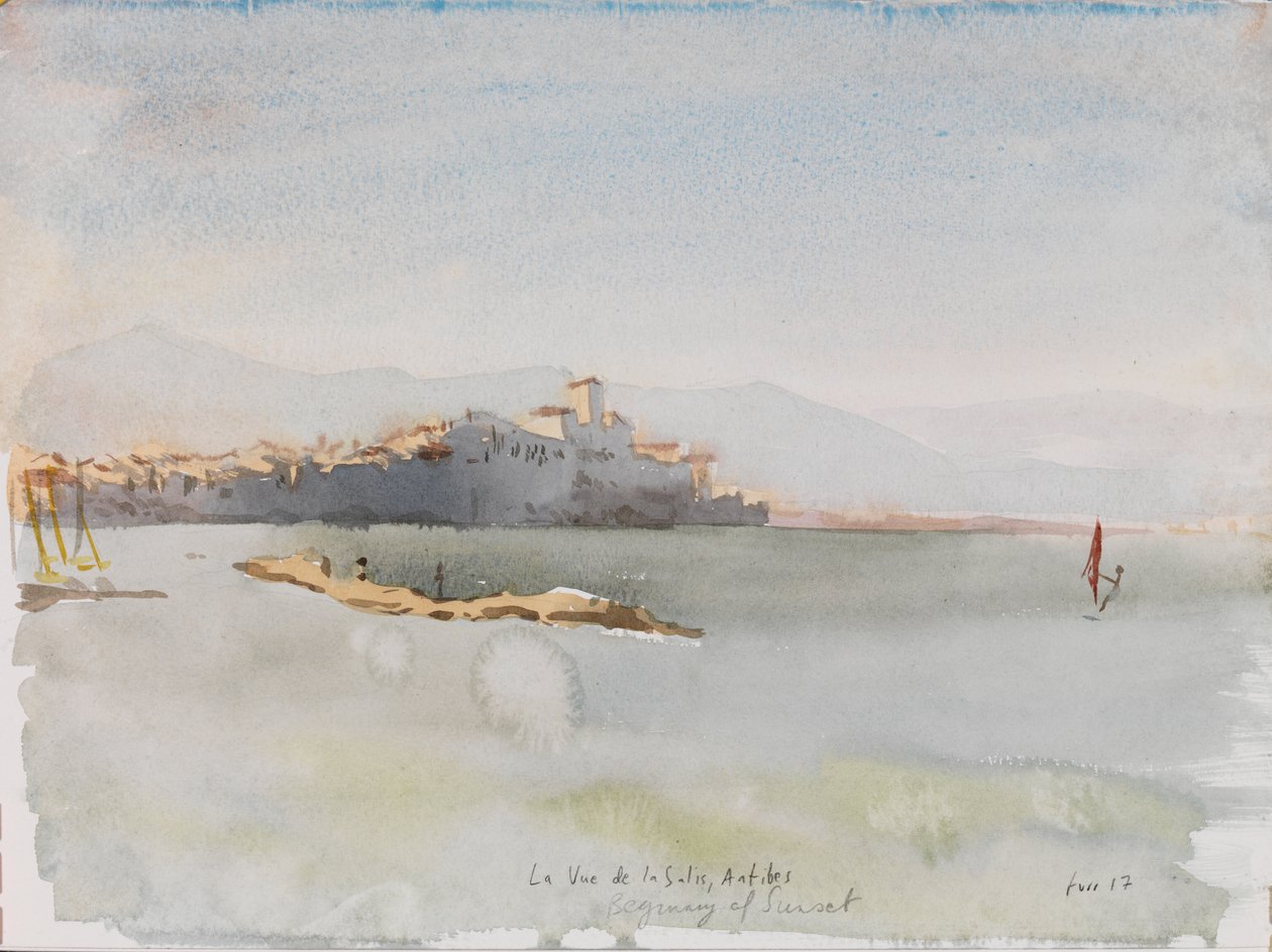 Antibes, 2017 (akvarell) alkotó: Christian Furr