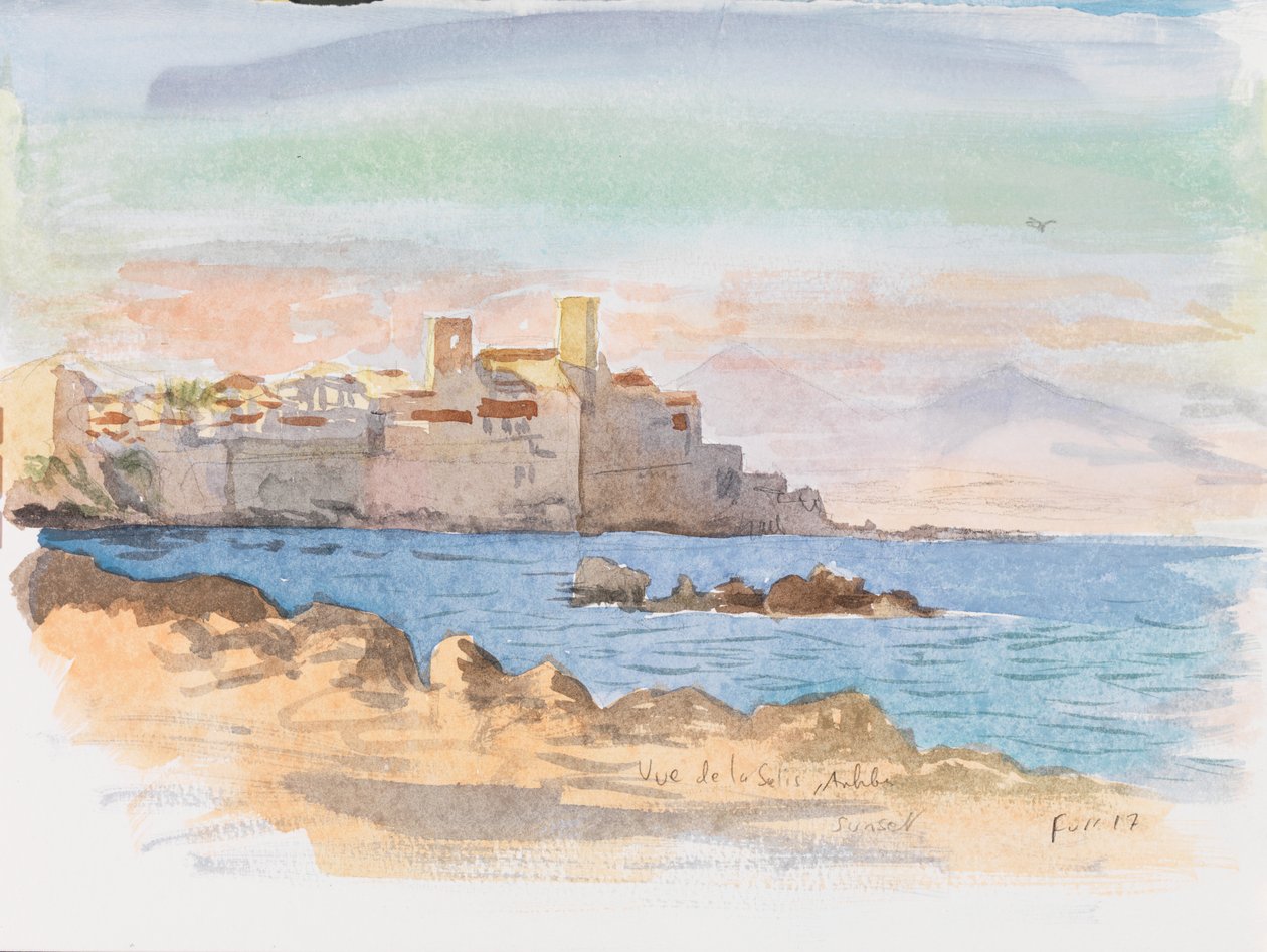 Antibes, 2017 (akvarell) alkotó: Christian Furr