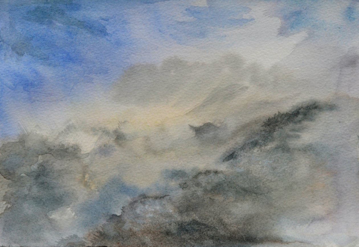Cloud Temple, 2015 (akvarell, papír) alkotó: Christian Furr