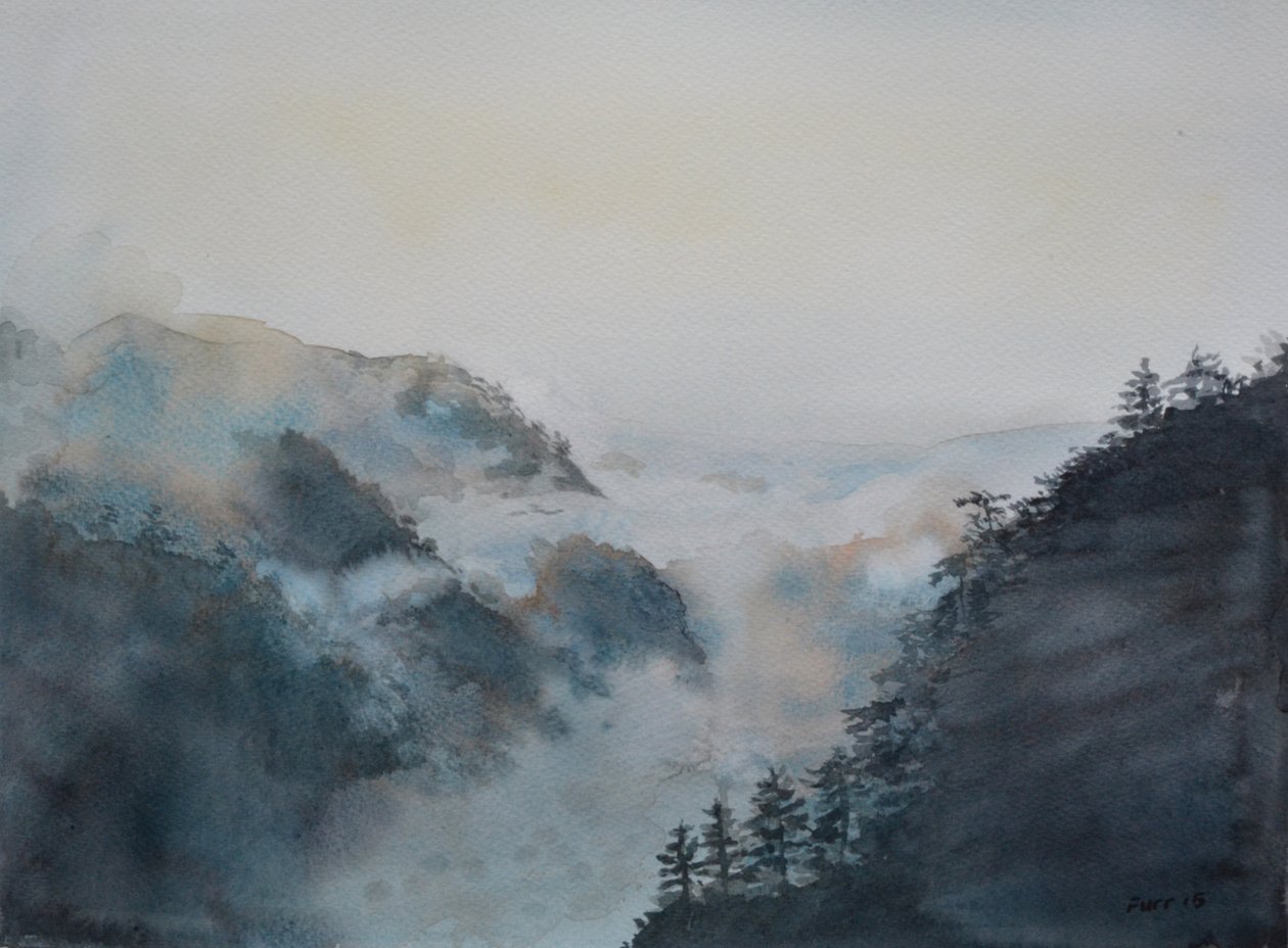 Mennyei tenger - Érkezés, 2015 (akvarell, papír) alkotó: Christian Furr