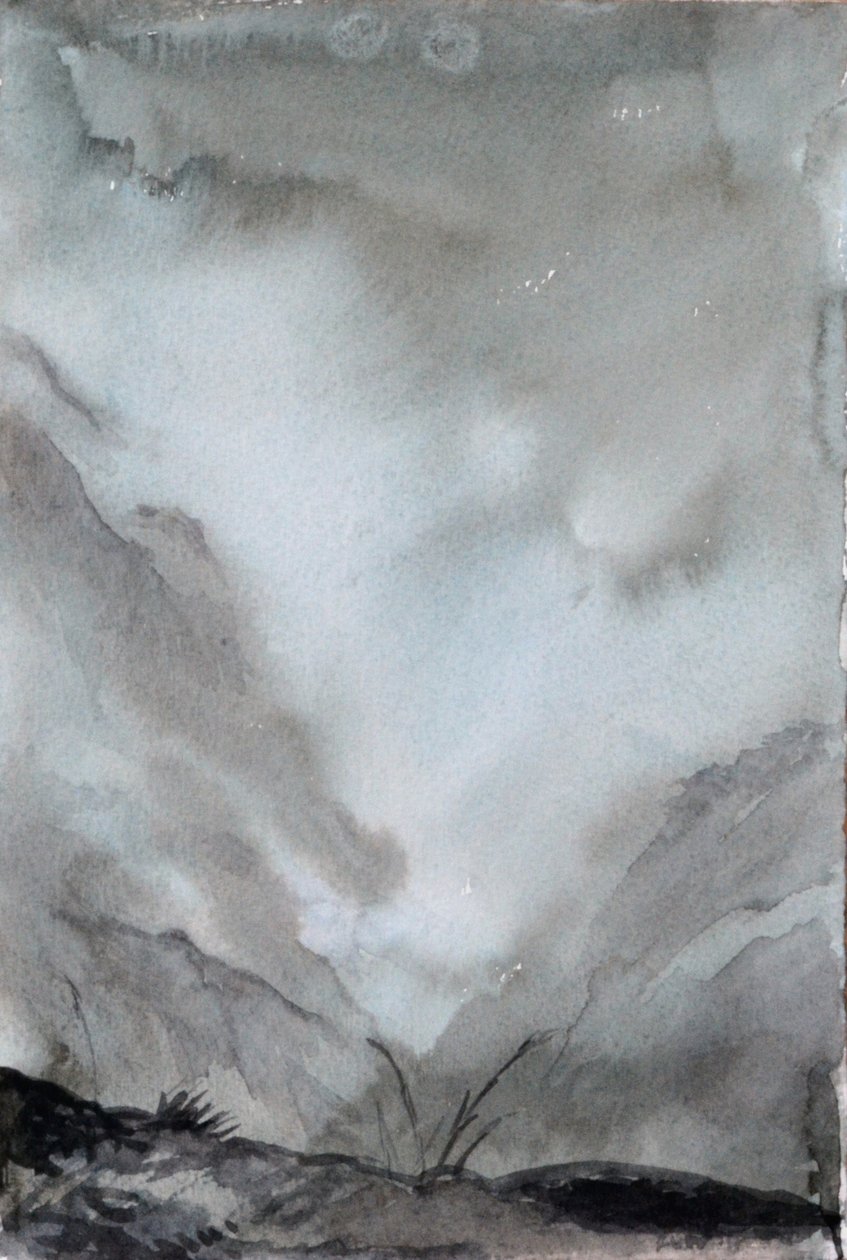 Ködös völgy, 2015 (akvarell, papír) alkotó: Christian Furr