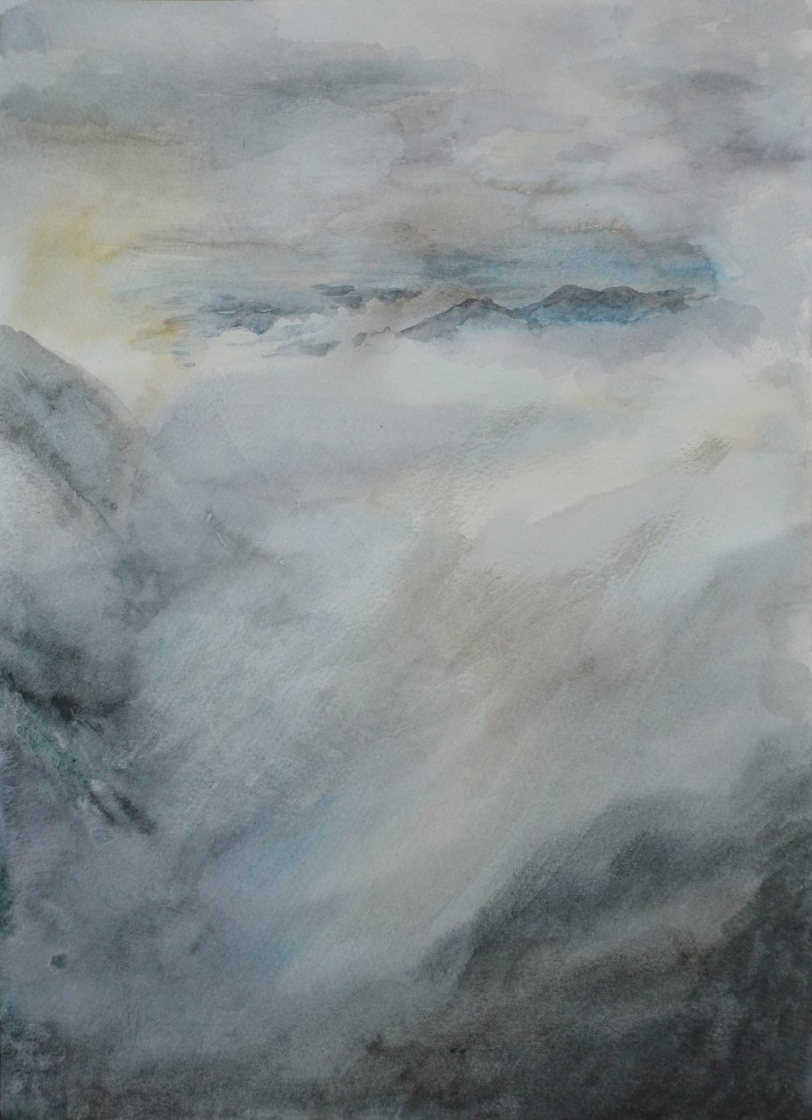 Sliding Cloud, 2015 (akvarell, papír) alkotó: Christian Furr