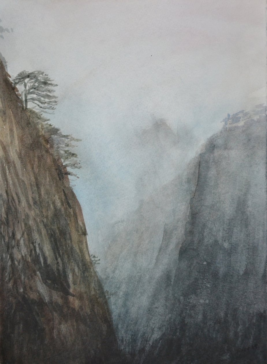 A sárga császár völgye, 2015 (akvarell, papír) alkotó: Christian Furr