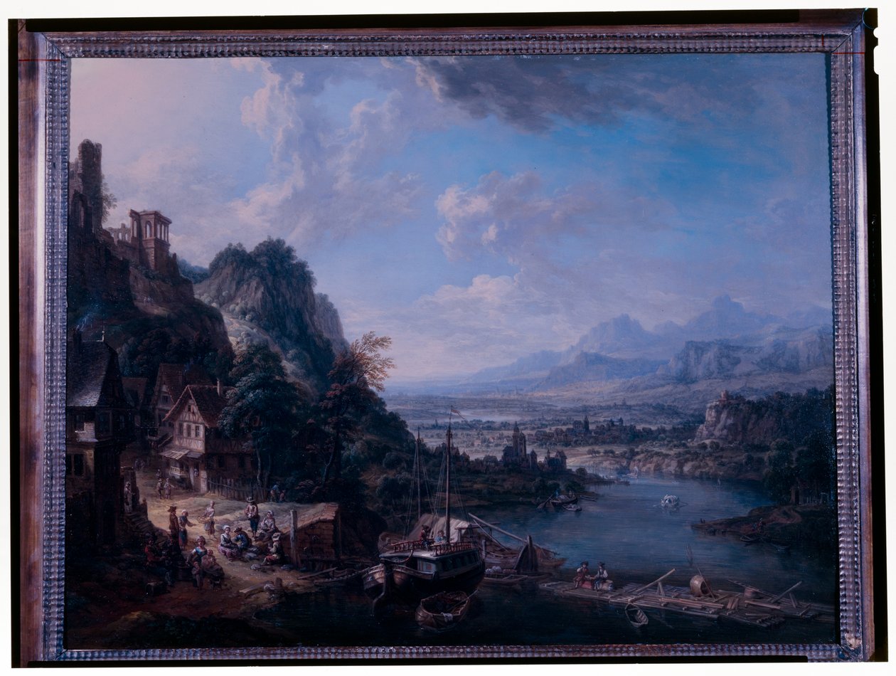 Rajnai táj alkotó: Christian Georg the Elder Schuetz