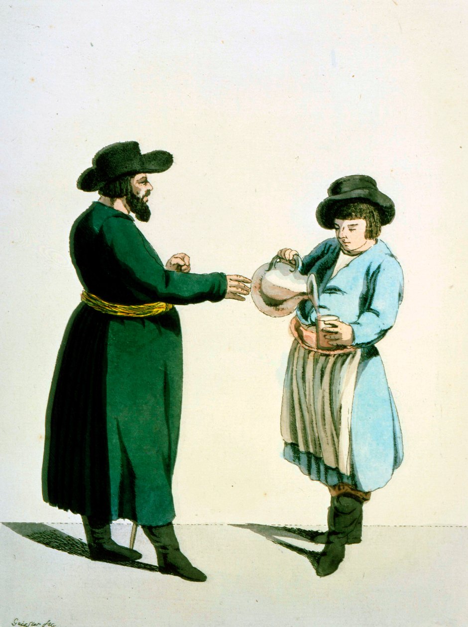 Kvasz árus, 1799. alkotó: Christian Gottfried Heinrich Geissler