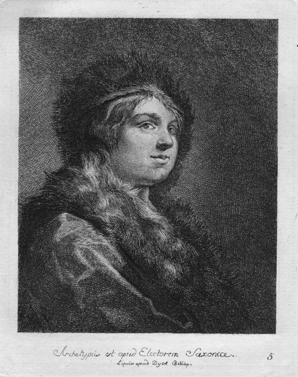Ő a szász választófejedelem archetípusa. Lipsice in Duck Bibliop, 1771 alkotó: Christian Gottfried Schultze
