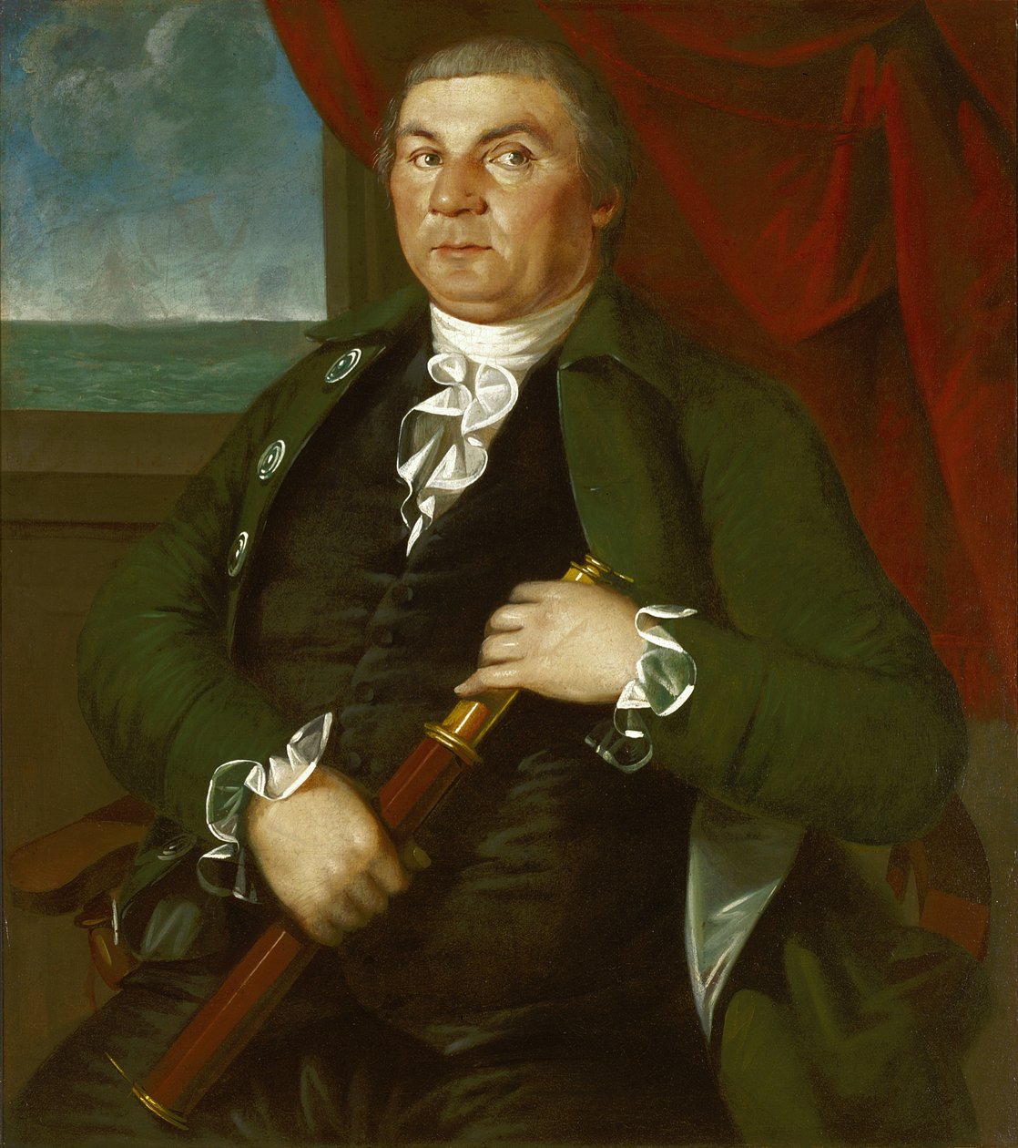 David Coats kapitány, 1775 körül (olaj, vászon) alkotó: Christian Gullager