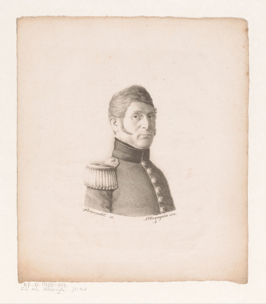 Ismeretlen katona portréja alkotó: Christian Heinrich Gottlieb Steuerwald