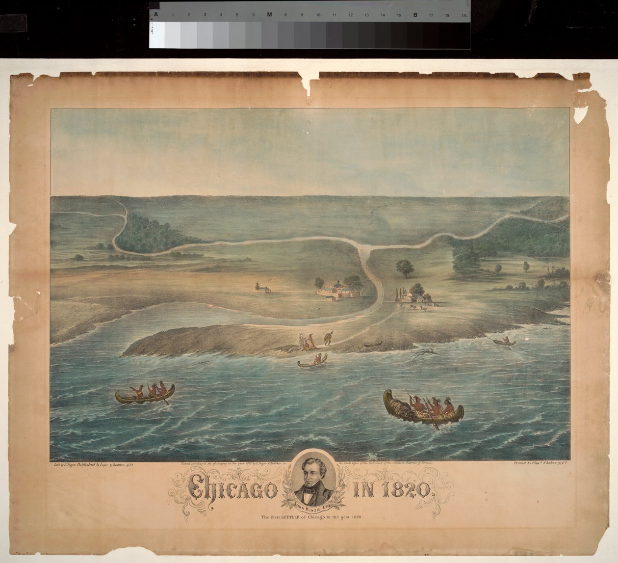 Chicago 1820-ban, 1867-ben alkotó: Christian Inger