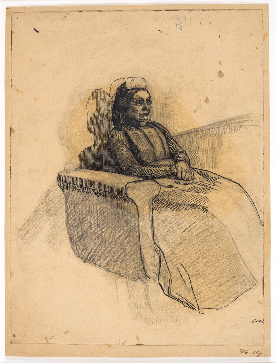 Dame és kanapé alkotó: Christian Kongstad Petersen