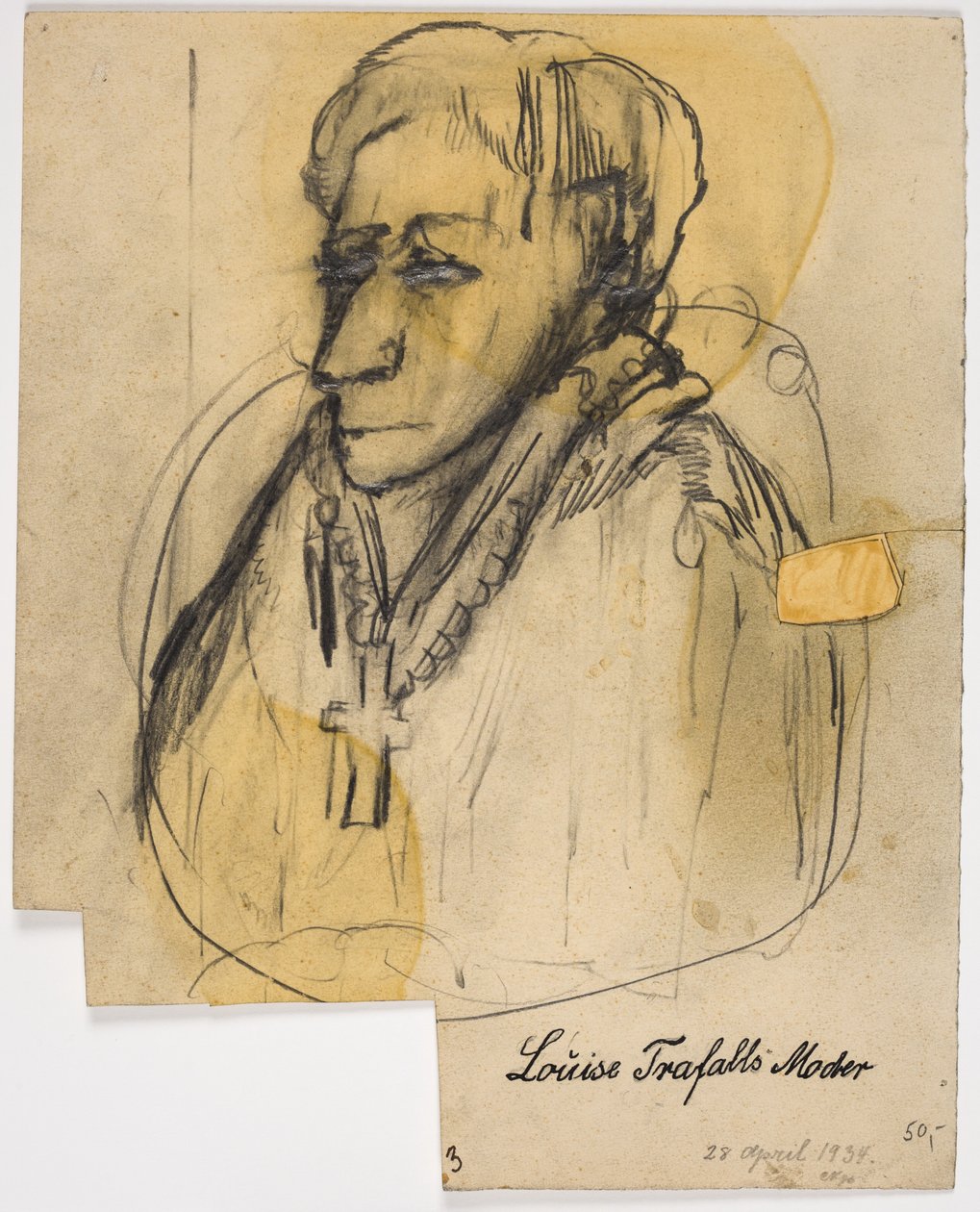 "Louise Trafalls Moder" alkotó: Christian Kongstad Petersen