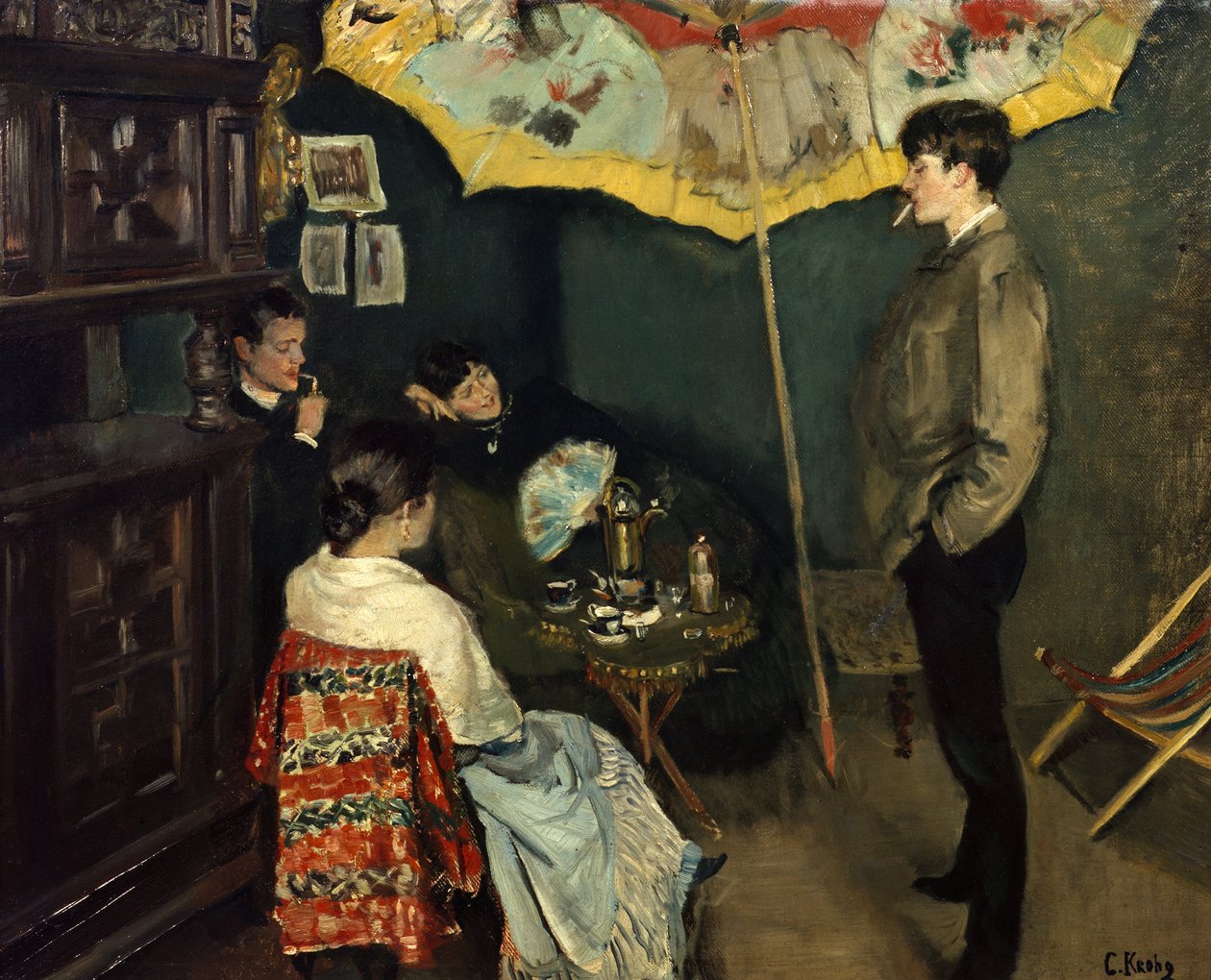 Egy sarok a műtermemben alkotó: Christian Krohg