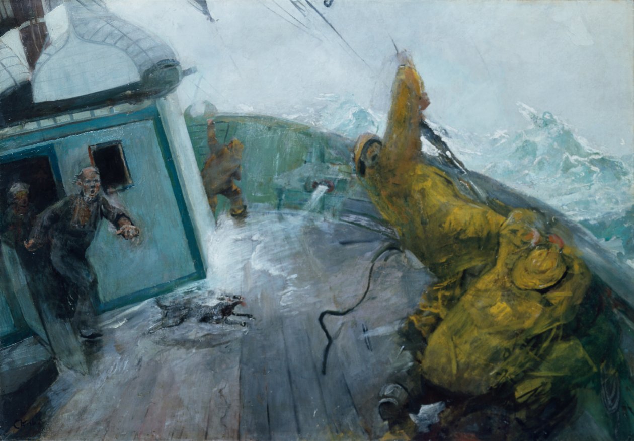 Minden férfi a fedélzeten alkotó: Christian Krohg