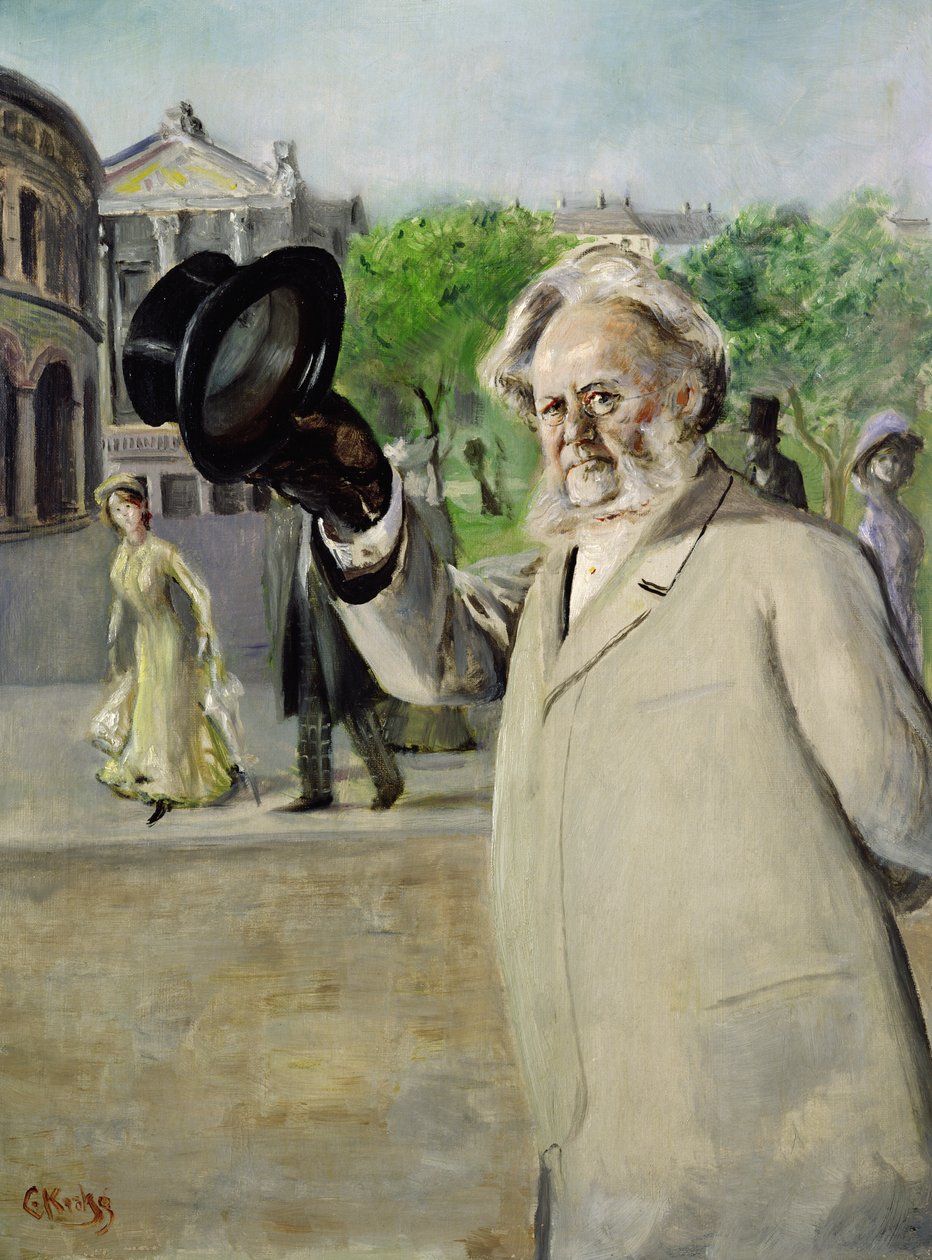 Szerző: Henrik Ibsen (olaj, vászon) alkotó: Christian Krohg
