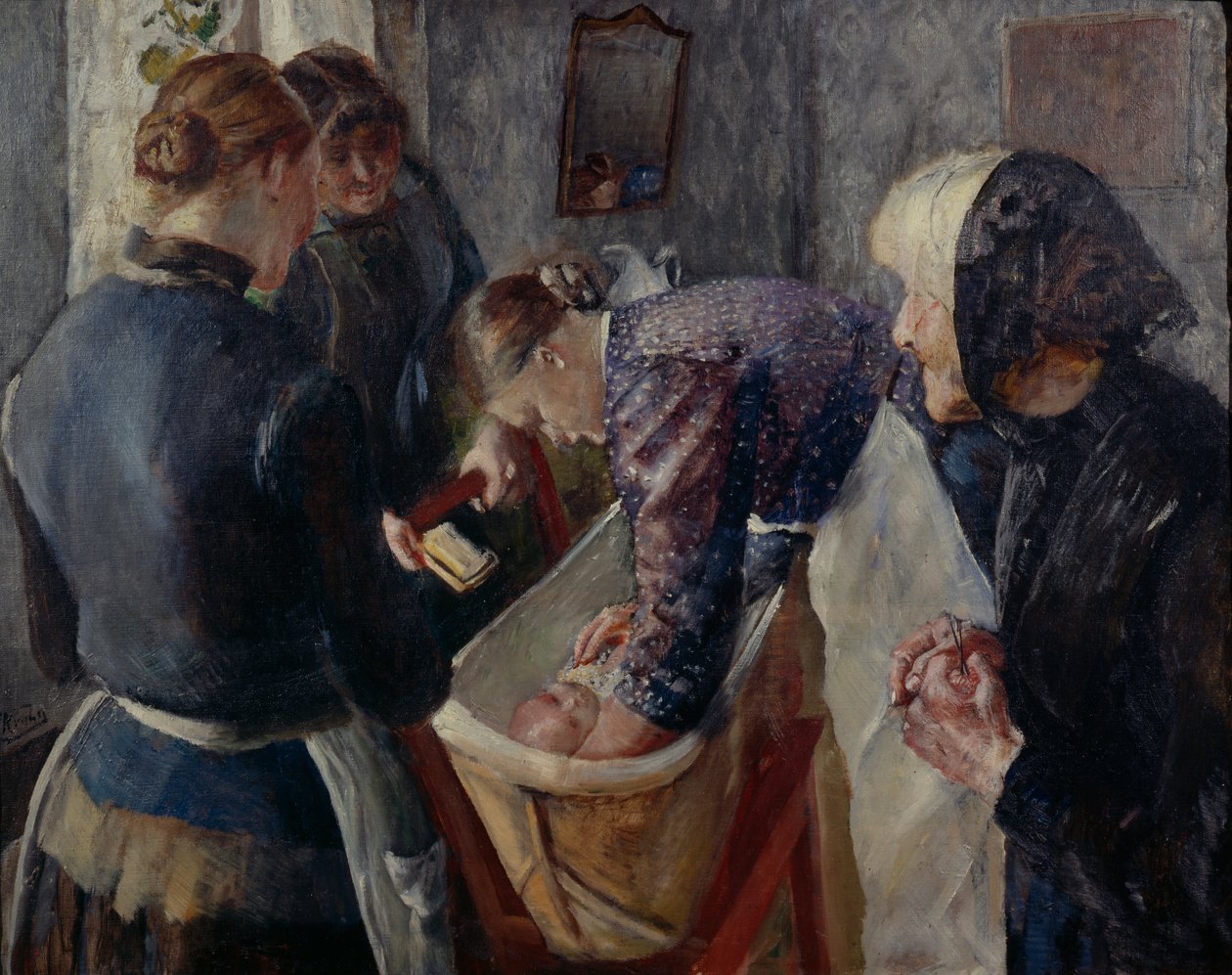 A kádban alkotó: Christian Krohg