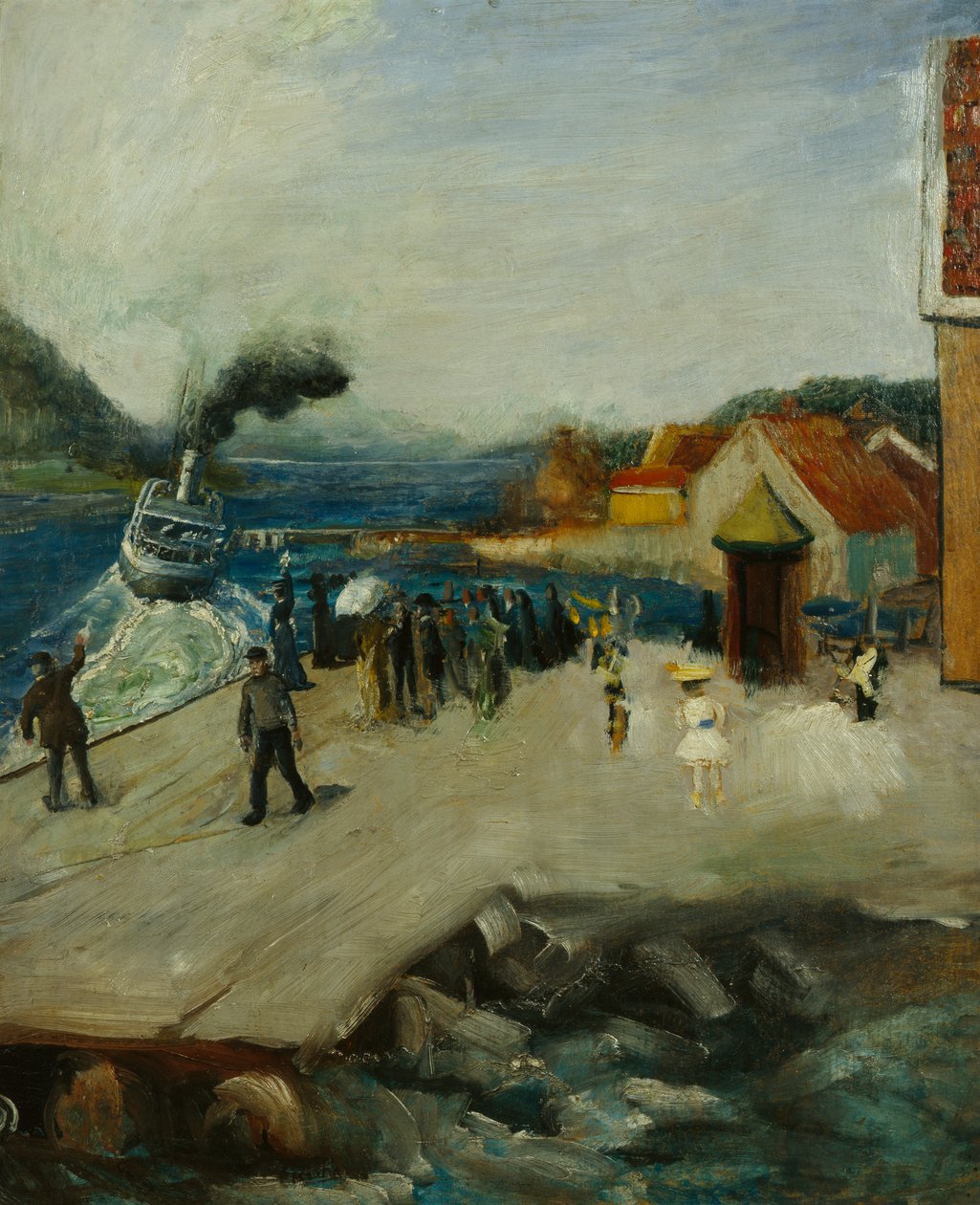 Lehmann rakpartja Drøbakban alkotó: Christian Krohg