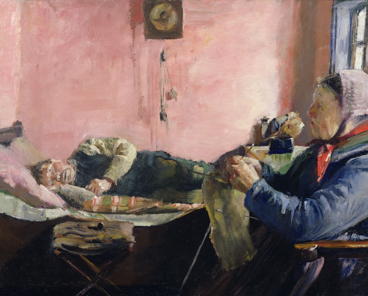 Niels Gaihede délutáni alvása alkotó: Christian Krohg