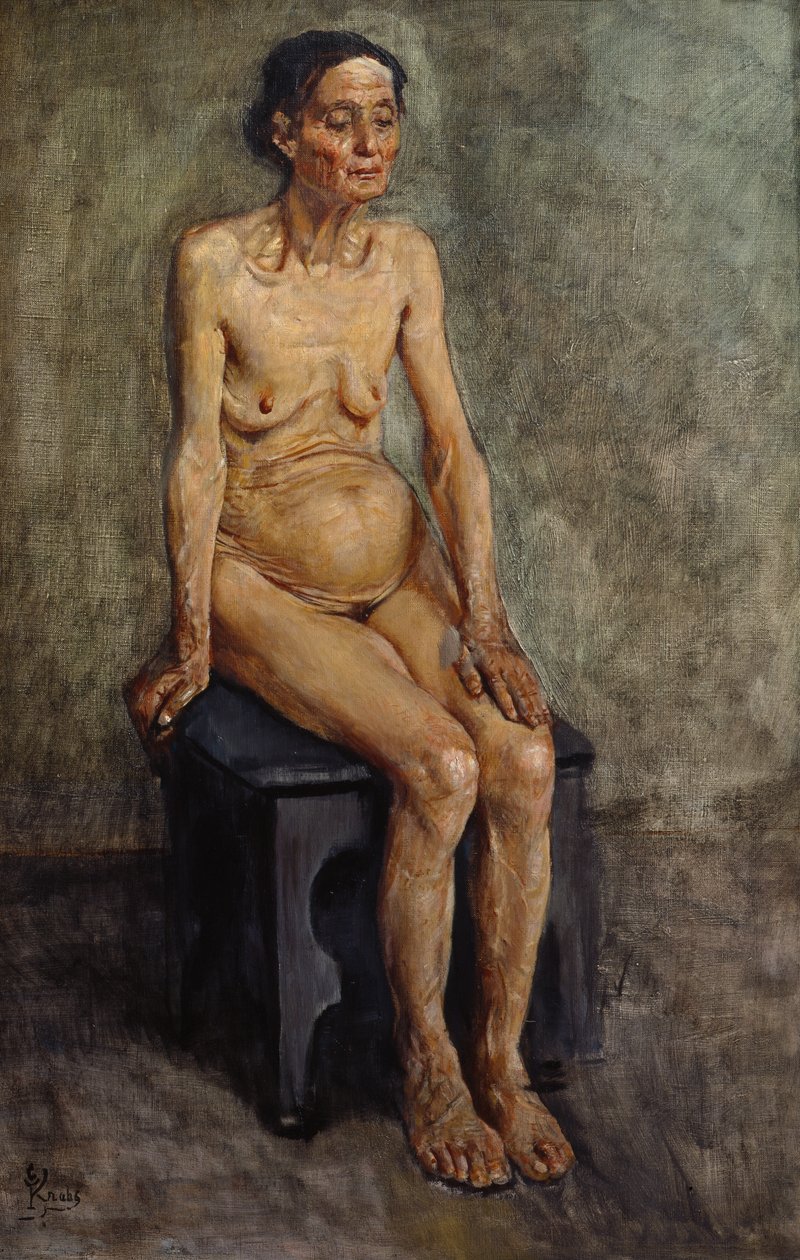 Öreg feleség alkotó: Christian Krohg