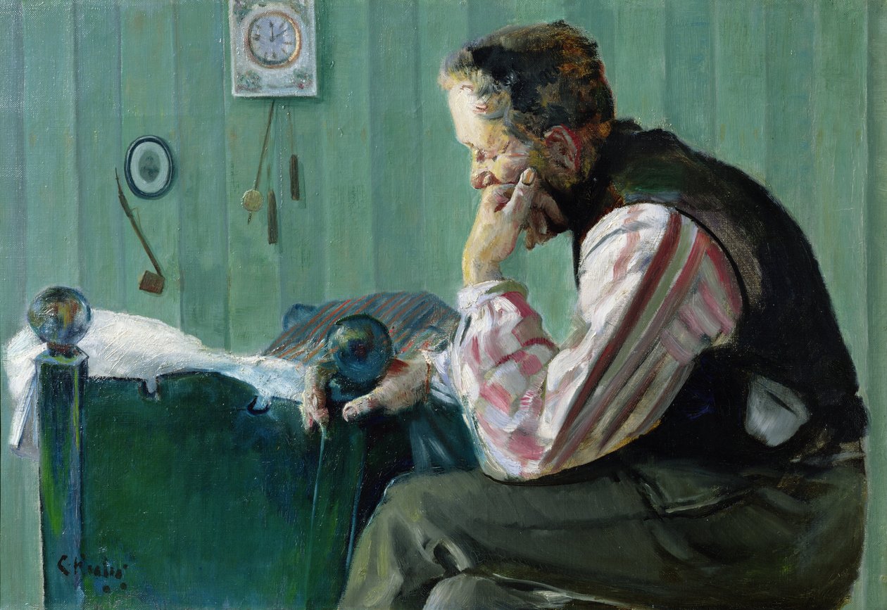 Portré, Terje Vigen (olaj, vászon) alkotó: Christian Krohg