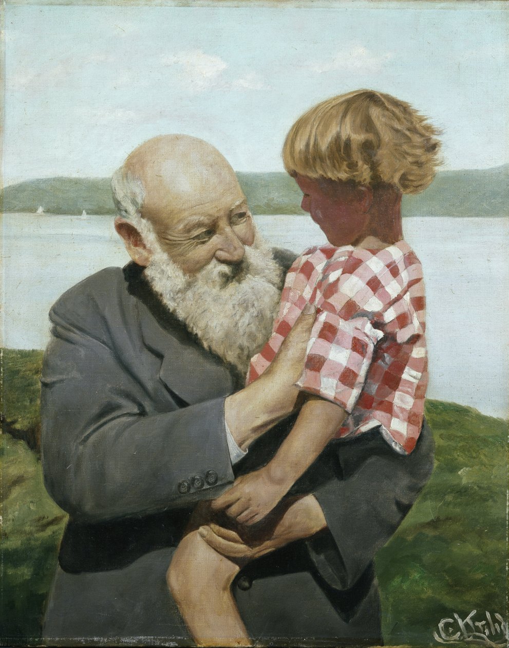Önarckép (olaj, vászon) alkotó: Christian Krohg